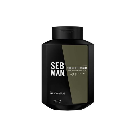 Multitaskaaja, shampoo hiuksille ja parralle, suihkushampoo koko vartalolle